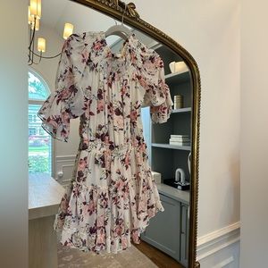 MISA floral ruffle dress size small
